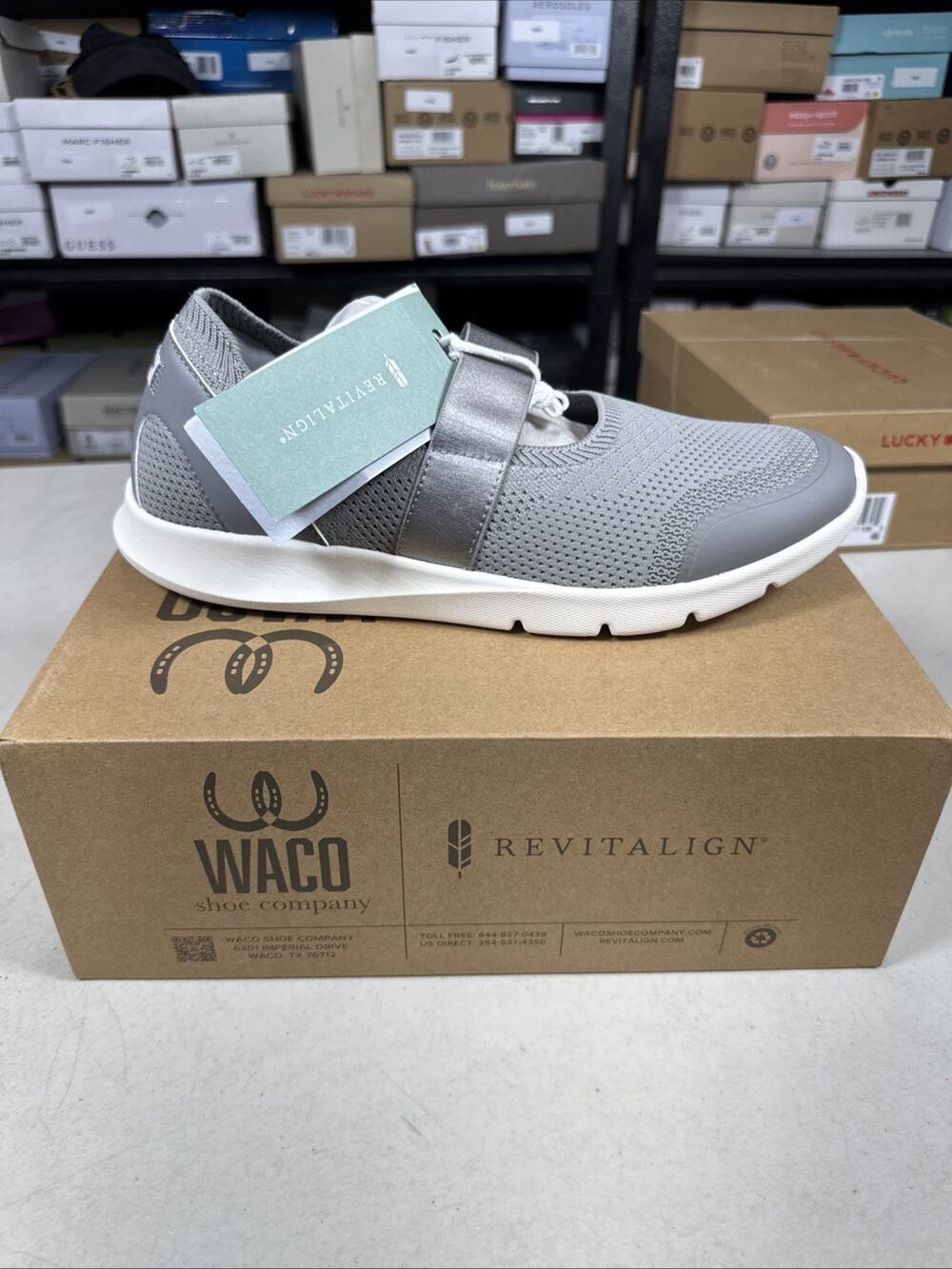 Women's 12 Wide Waco REVITALIGN Olympia, Grey